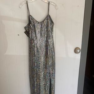L.A glo sequin gown